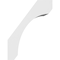 Ekena Millwork 5 1/2-in. W x 12-in. D x 16-in. H Legacy Architectural Grade PVC Knee Brace BRCP055X12X16LEC - alternate 2